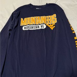 WV navy long sleeve shirt, Size m